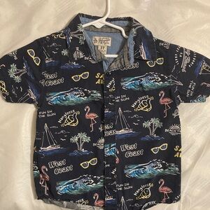 The Children's Place Navy West Coast Button Down Shirt